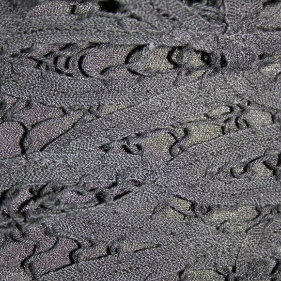 V Christina Sz M Black Lined Lace Bottom Cotton Viscose Spandex Fit Flare Dress - Picture 12 of 16